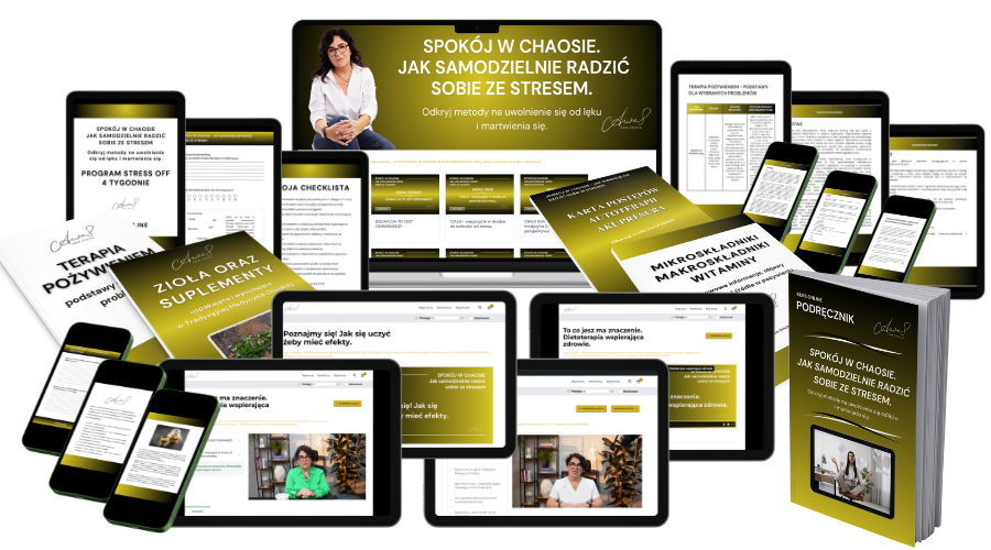 MOCKUP KURS STRES Ania Stoitsi Odkryj metody na uwolnienie się od lęku i martwienia się